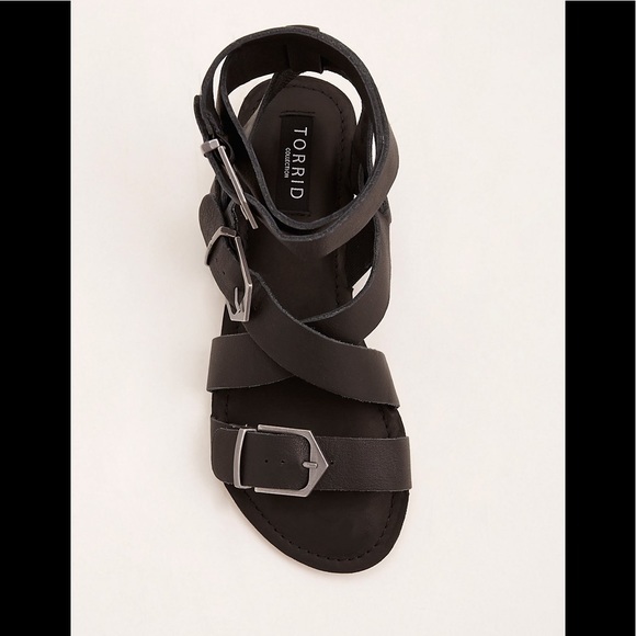 TORRID COLLECTION LEATHER SANDALS (WIDE WIDTH) - Picture 3 of 3